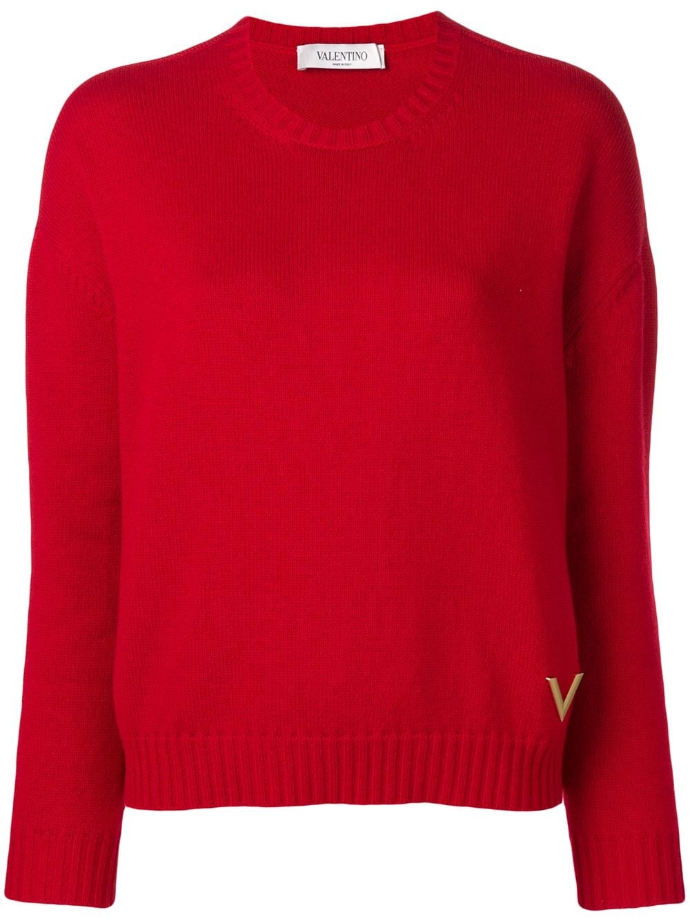 crew-neck cashmere jumper - 1