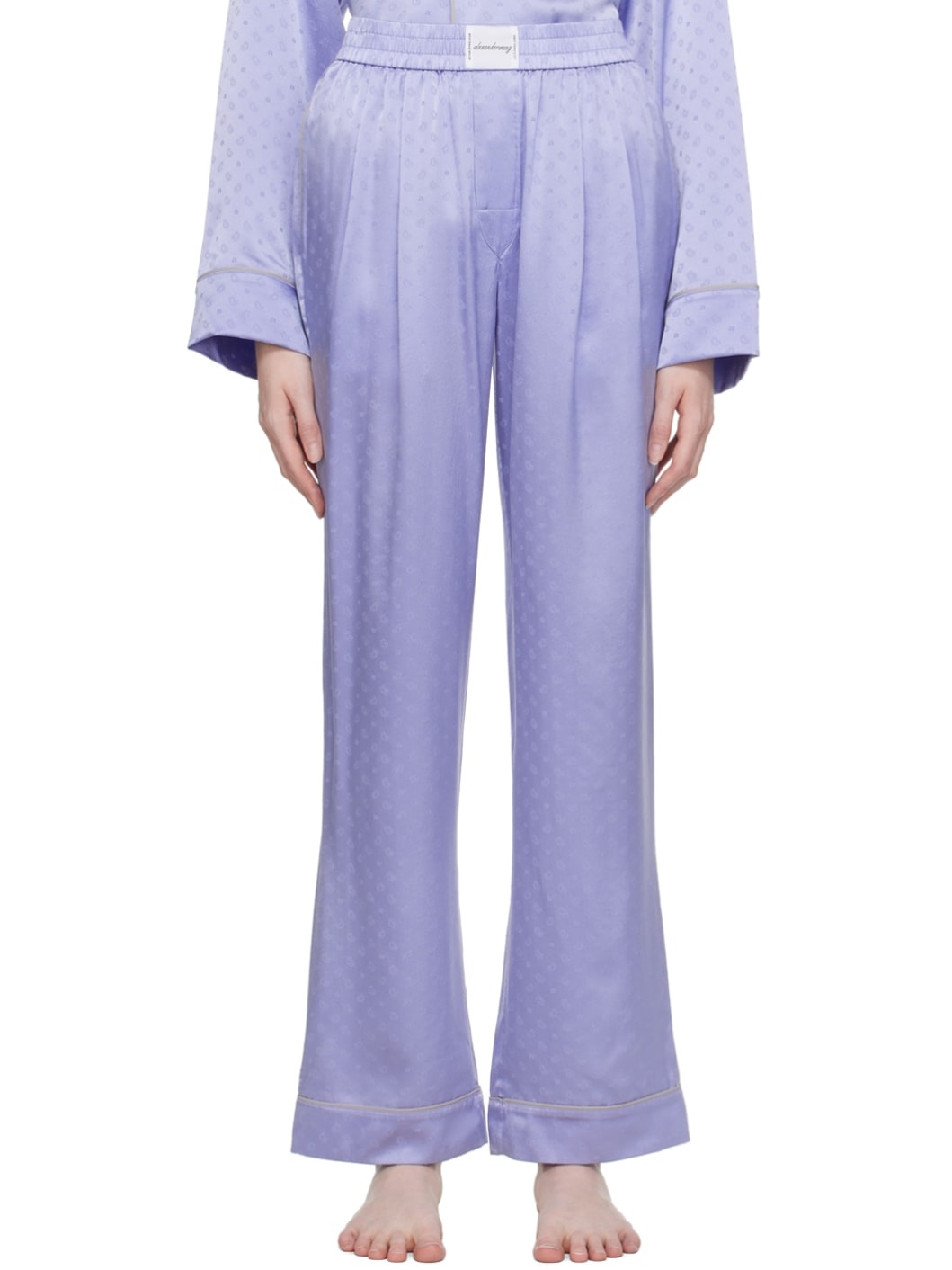 Blue Pleated Pyjama Pants - 1