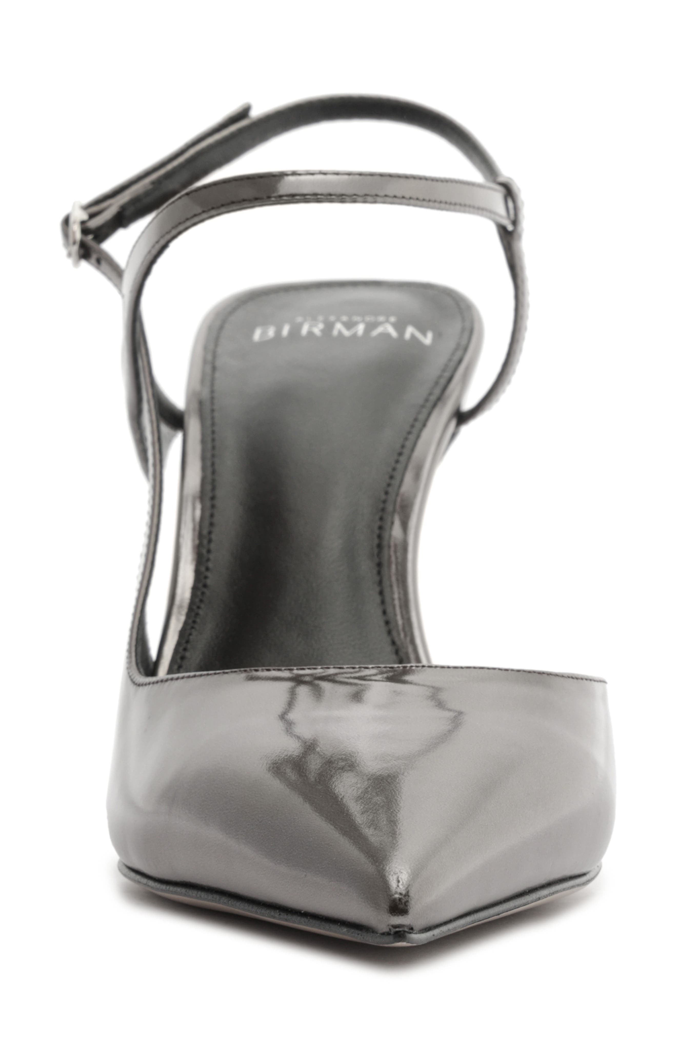 Alexandre Birman Tita Pointed Toe Slingback Pump in Graphite at Nordstrom - 4