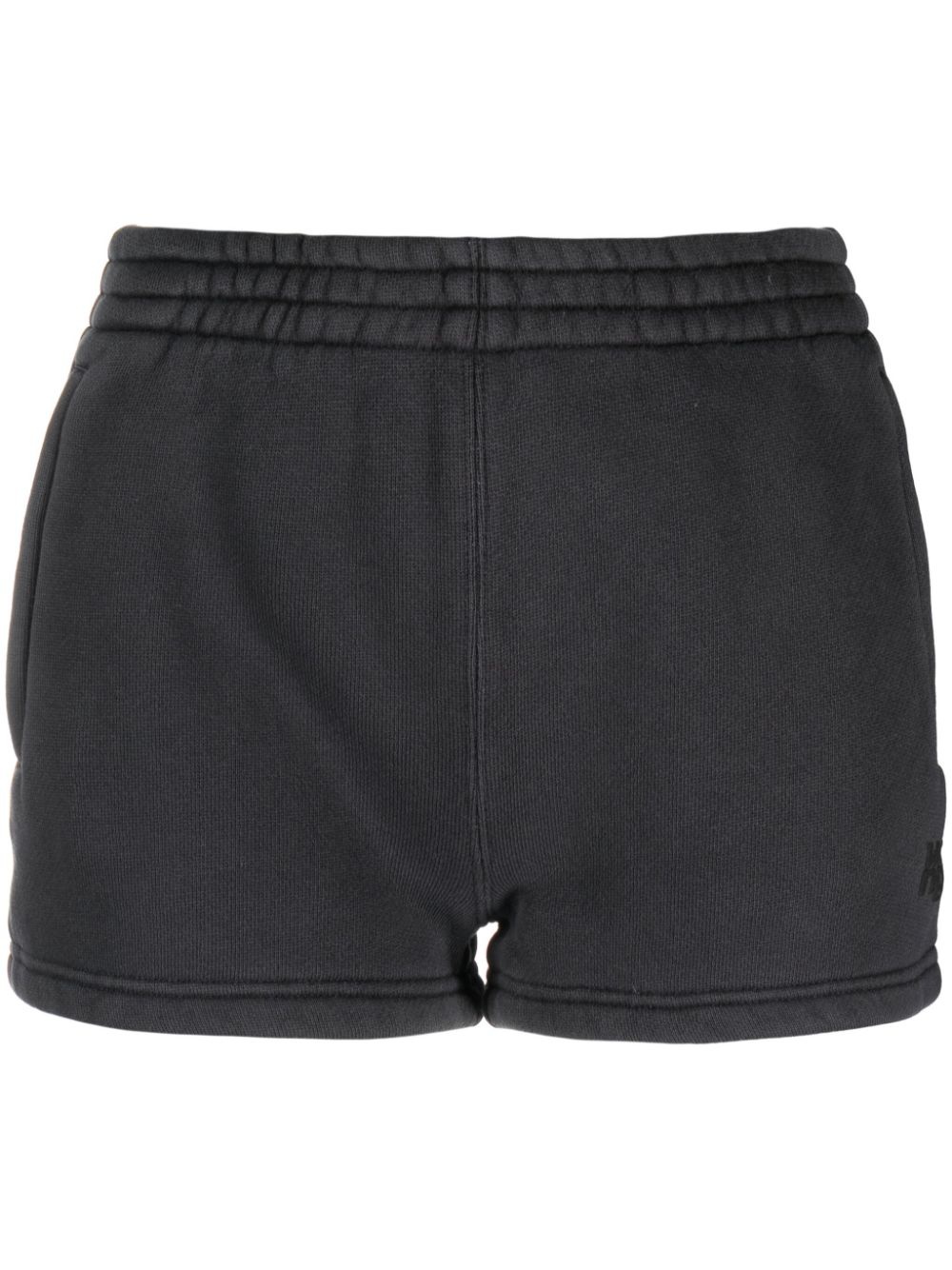 logo-embossed jersey shorts - 1