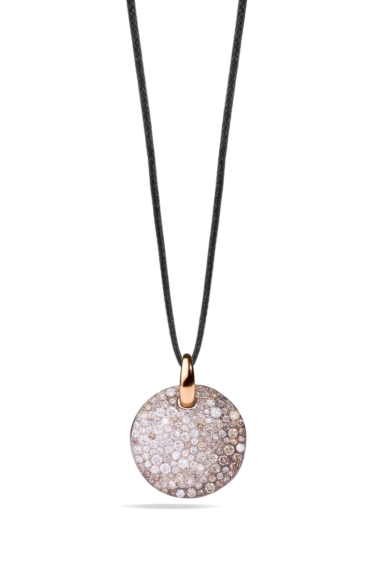 Pomellato Sabbia White & Brown Diamond Pendant Necklace in Rose Gold at Nordstrom - 1