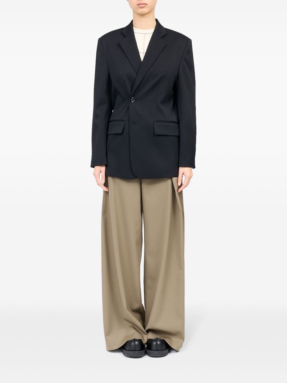 notched-lapel blazer - 2