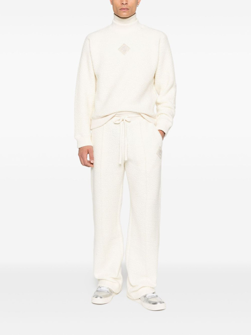 CASABLANCA textured logo-patch track pants outlook