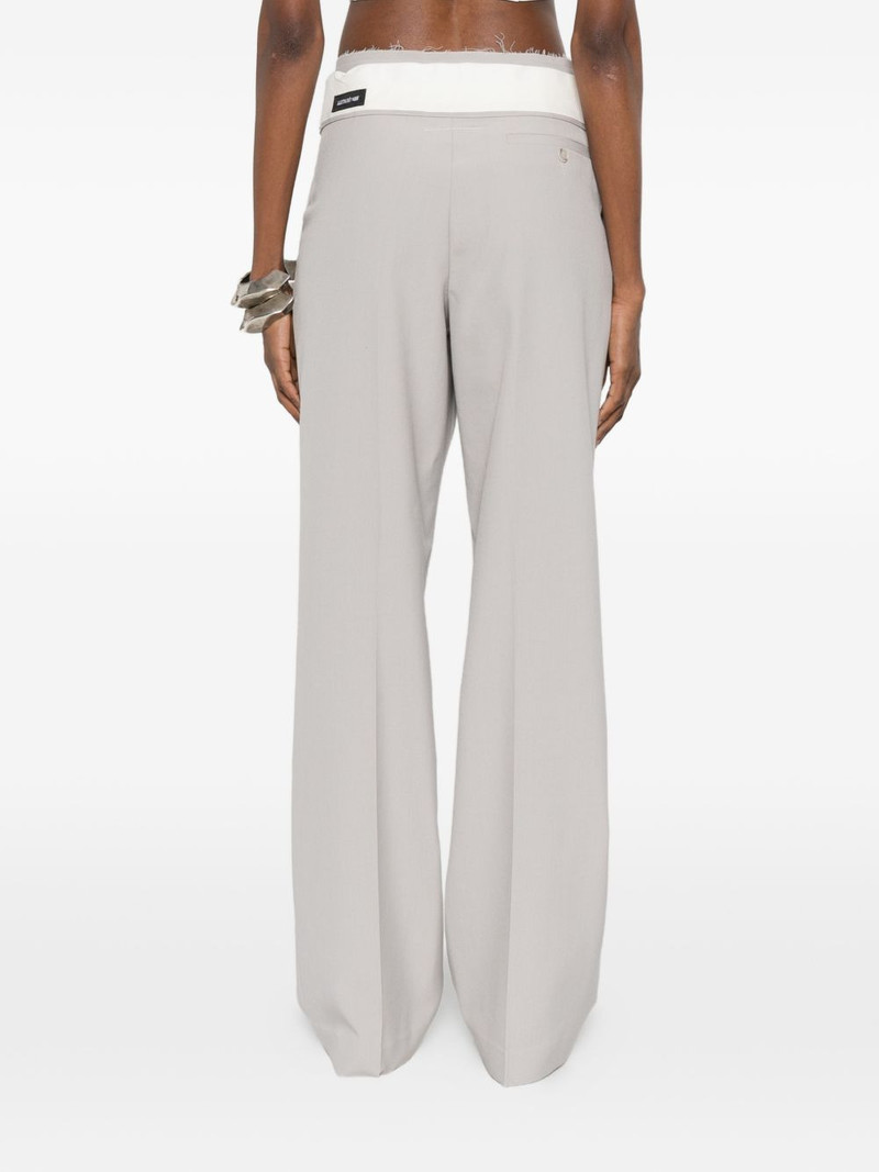 asymmetric-waistband trousers 4