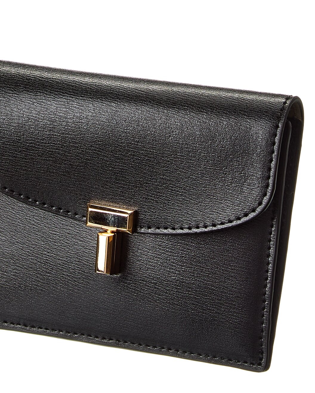 TOTEME T-Lock Fold-Over Small Leather Card Case - 3