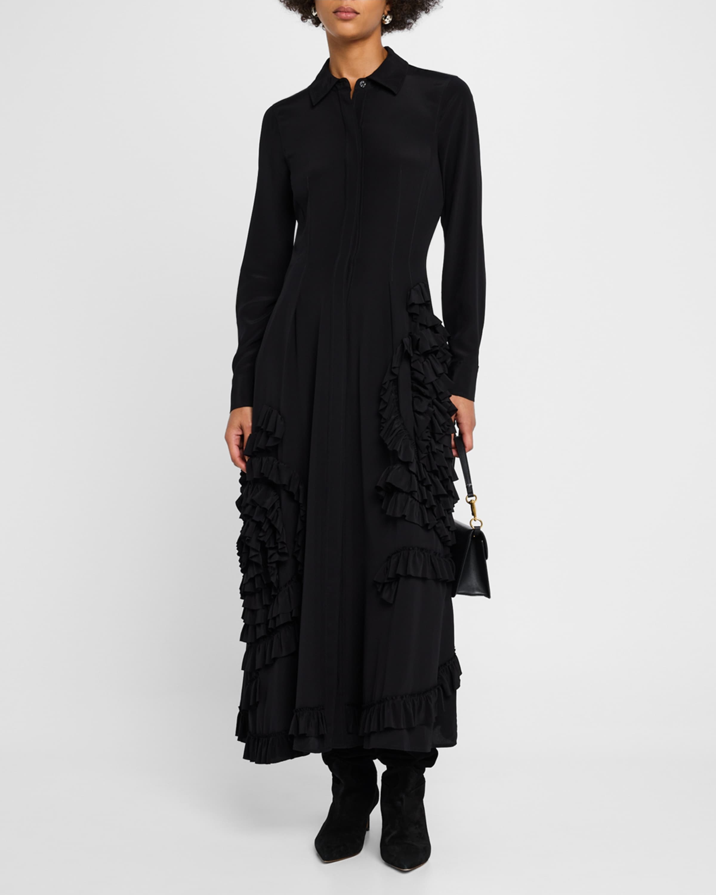 Gwen Ruffled Maxi Shirtdress - 2