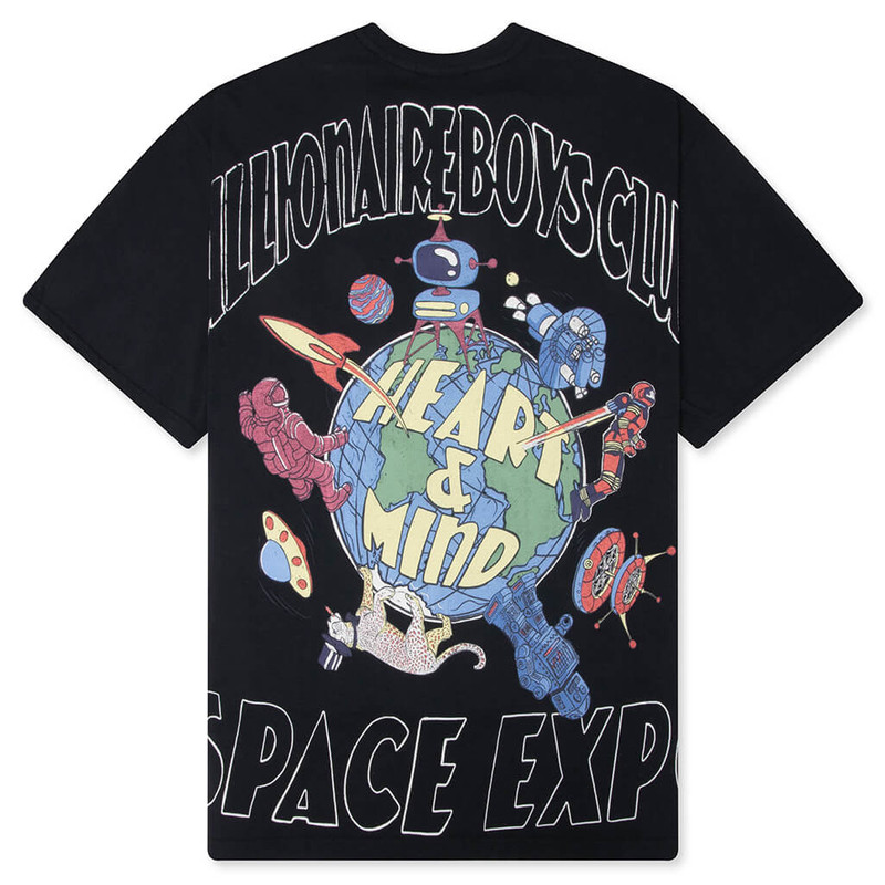 BILLIONAIRE BOYS CLUB SPACE EXPO S/S KNIT TEE - JET SET outlook