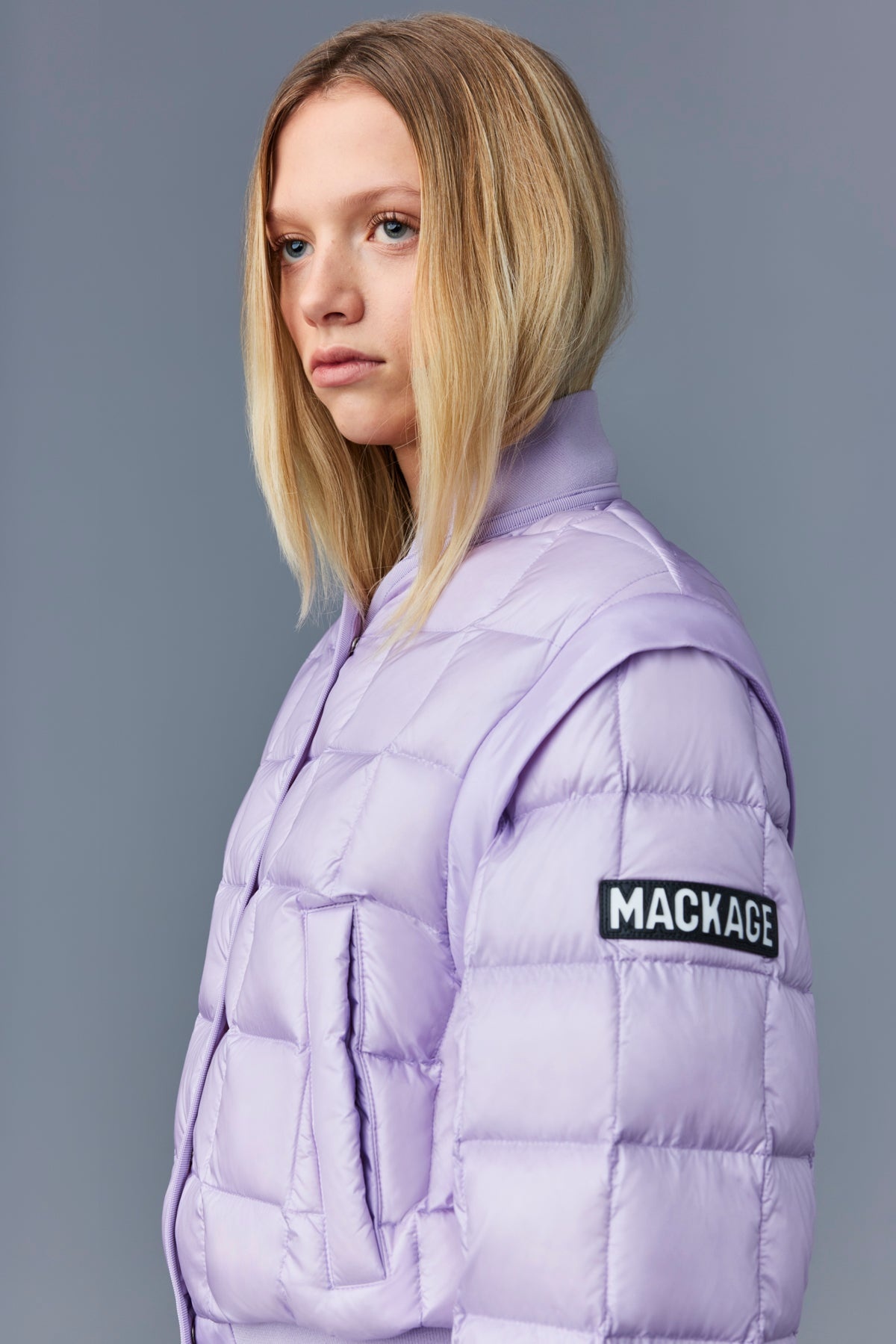 ANI 2-in-1 recycled E3-Lite down bomber jacket - 7