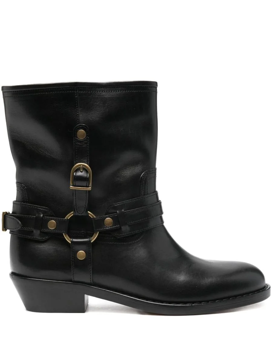 Isabel Marant Leather Biker Boots - 1