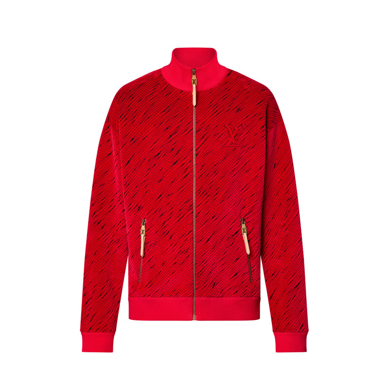 Jacquard Cotton Velvet Tracktop 1