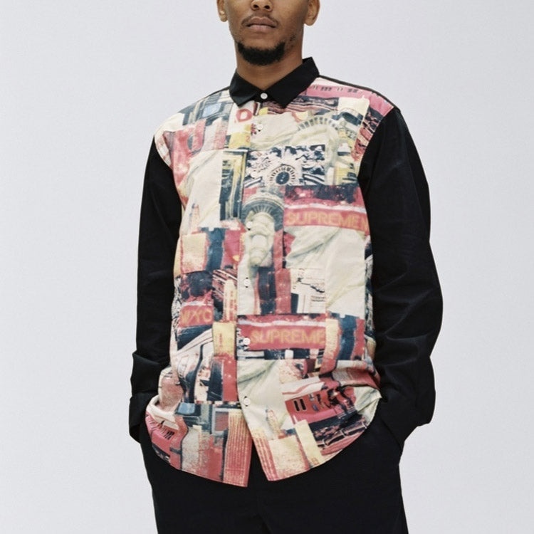 Supreme FW18 X Comme des Garcons Shirt Patchwork Button Up Shirt 'Multicolor' SUP-FW18-408 - 3