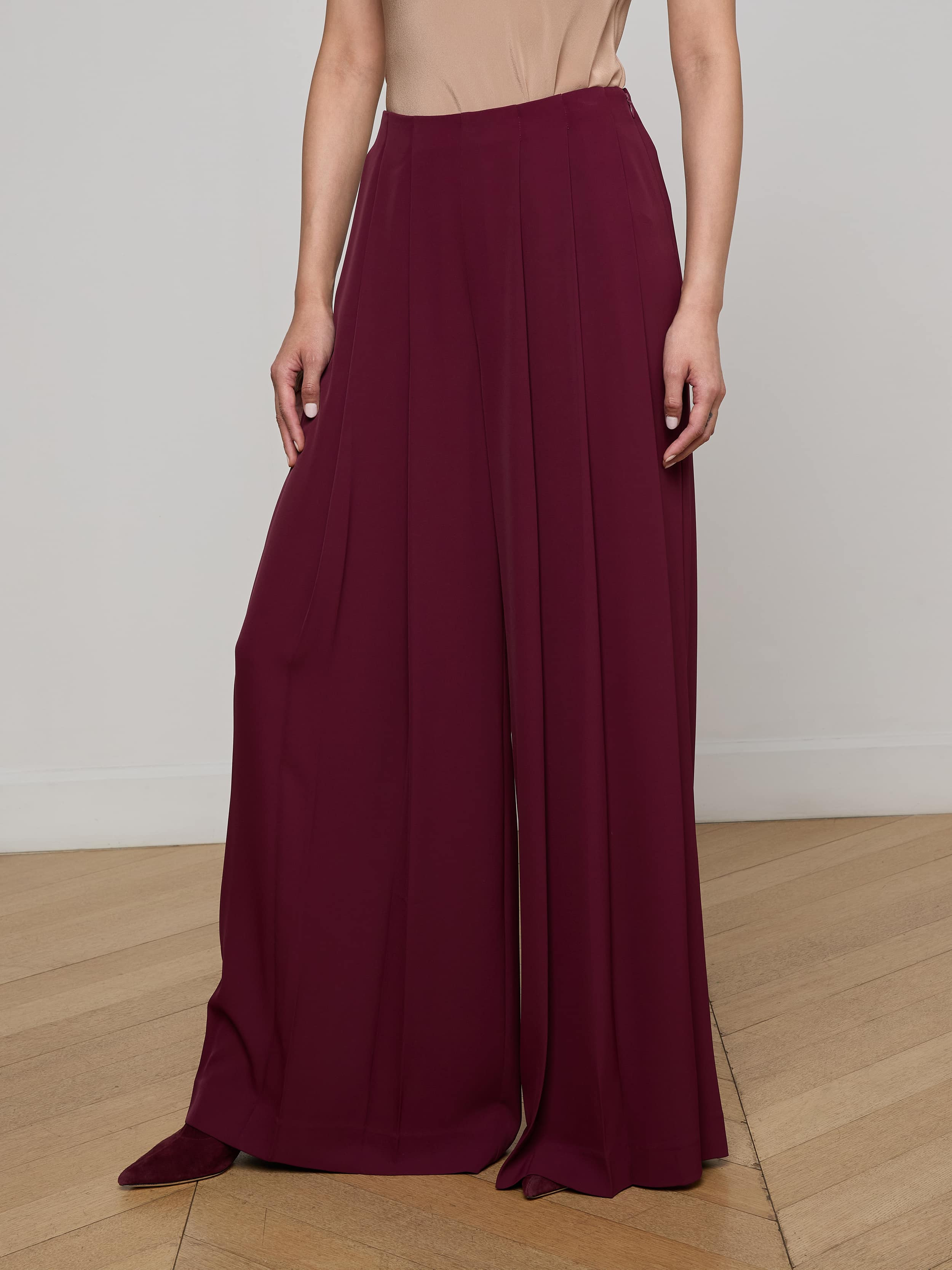 Nova Pleated Wide-Leg Pant - 3