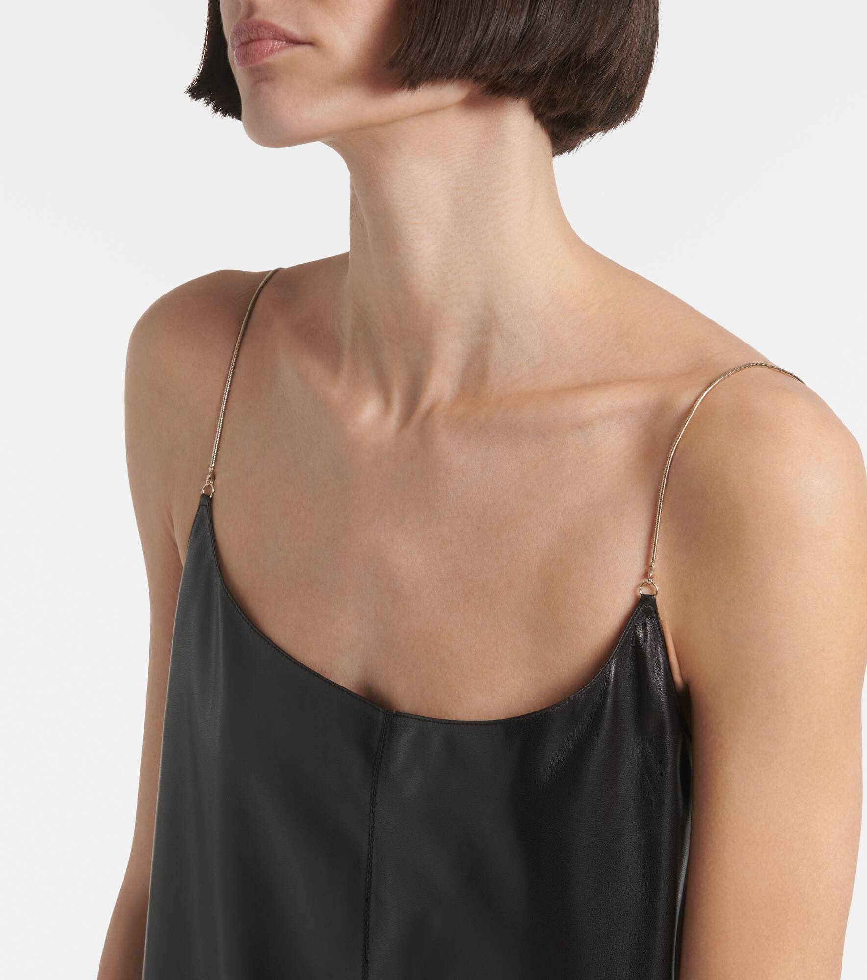 Slip leather romper - 4