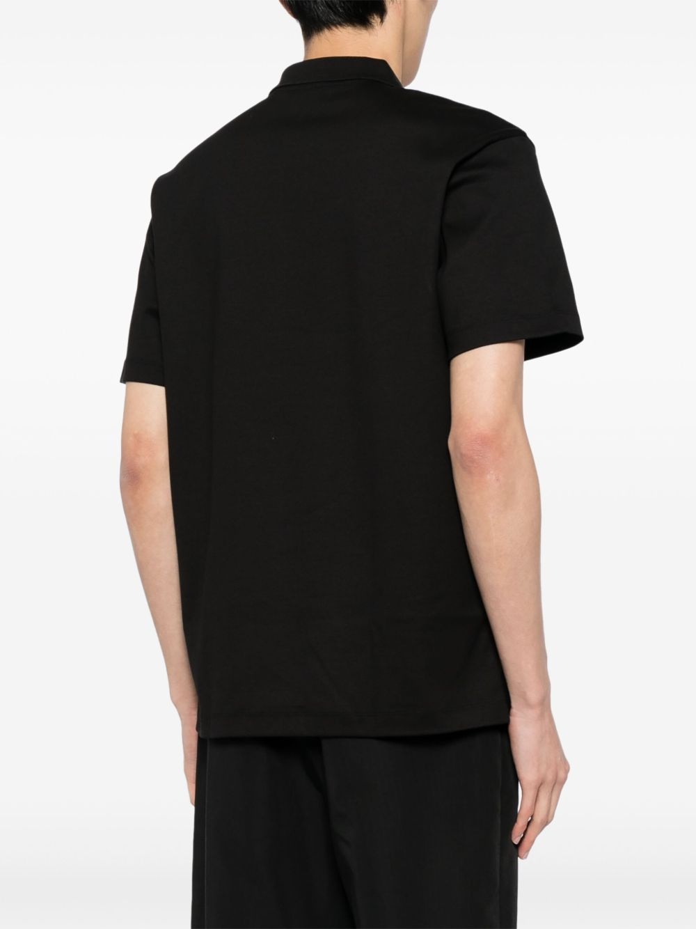 interlock-cotton polo shirt - 4