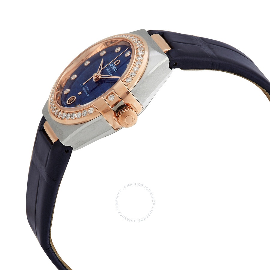 Omega Constellation Automatic Chronometer Diamond Blue Dial Ladies Watch 131.28.29.20.99.003 - 2