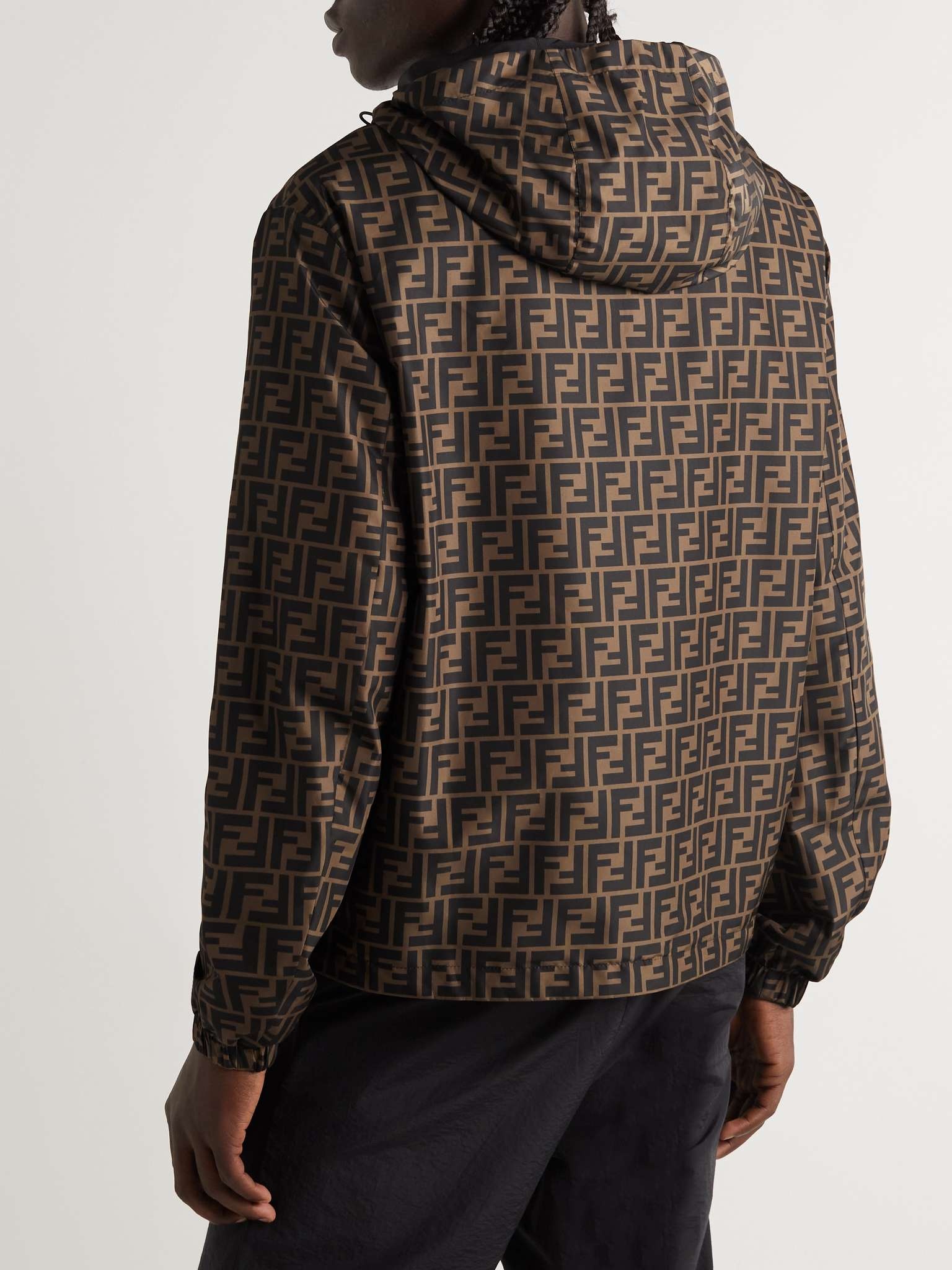 Reversible Logo-Print Shell Hooded Jacket - 4