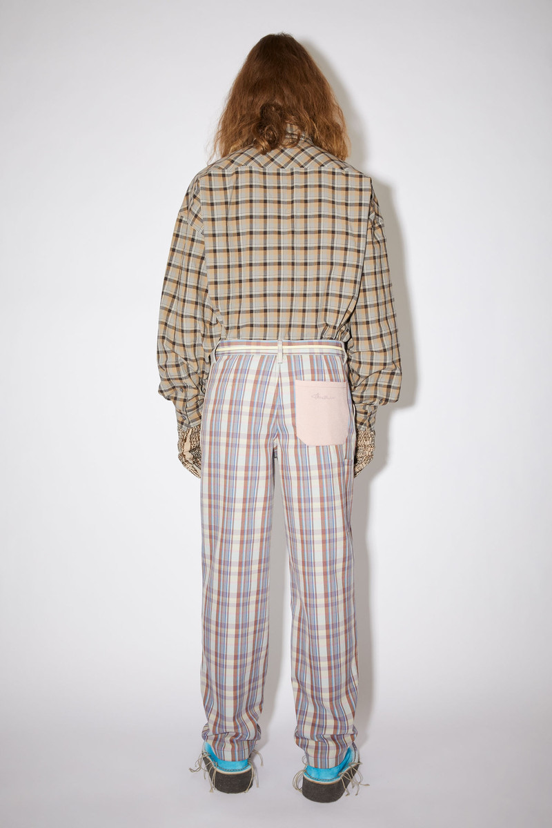 Checked trousers - Lilac purple 3