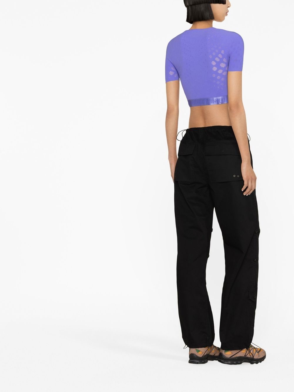 sheer cropped top - 4