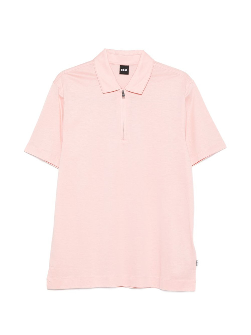 zip-up polo shirt 1