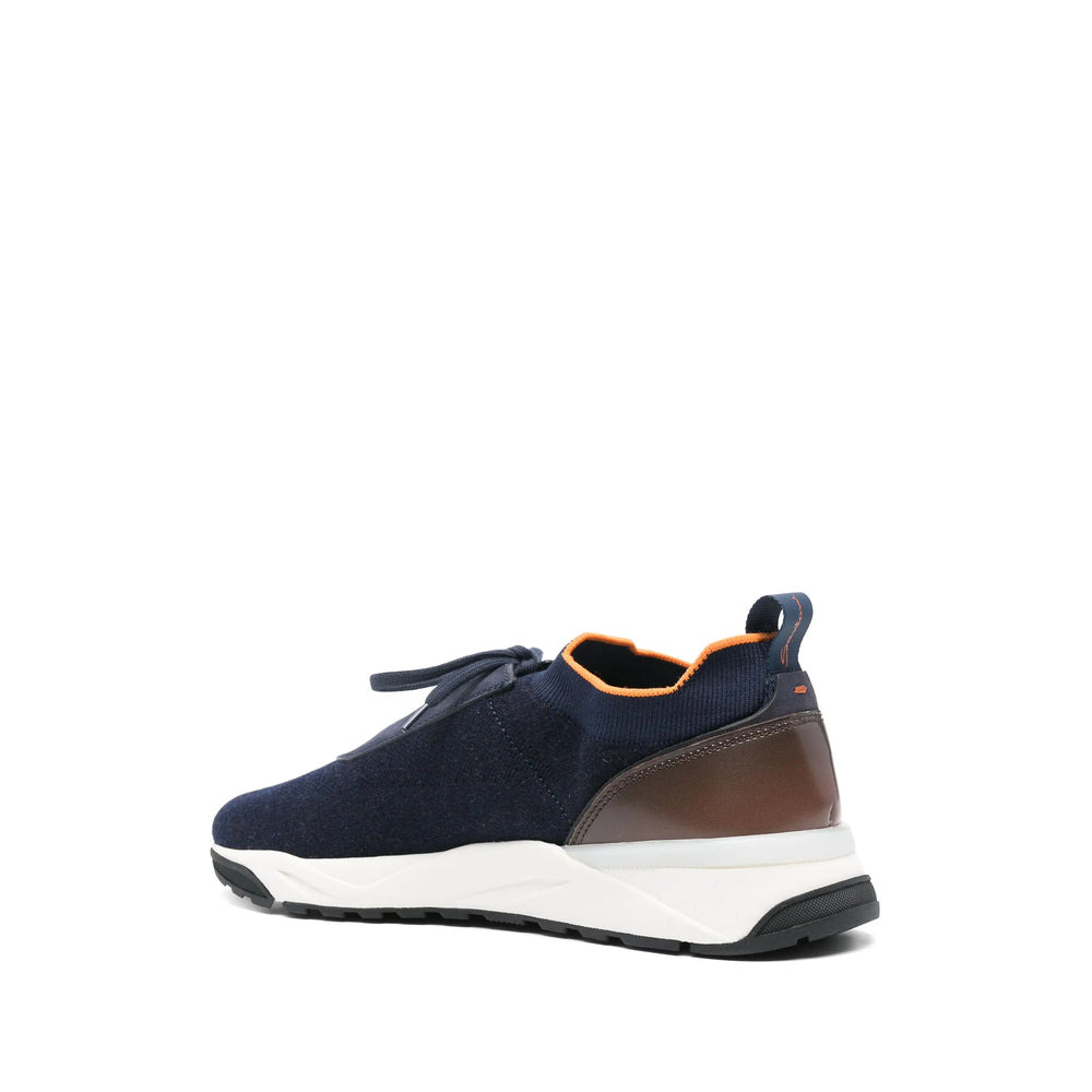 Santoni Blue Trainers - Low-Tops Men - 4