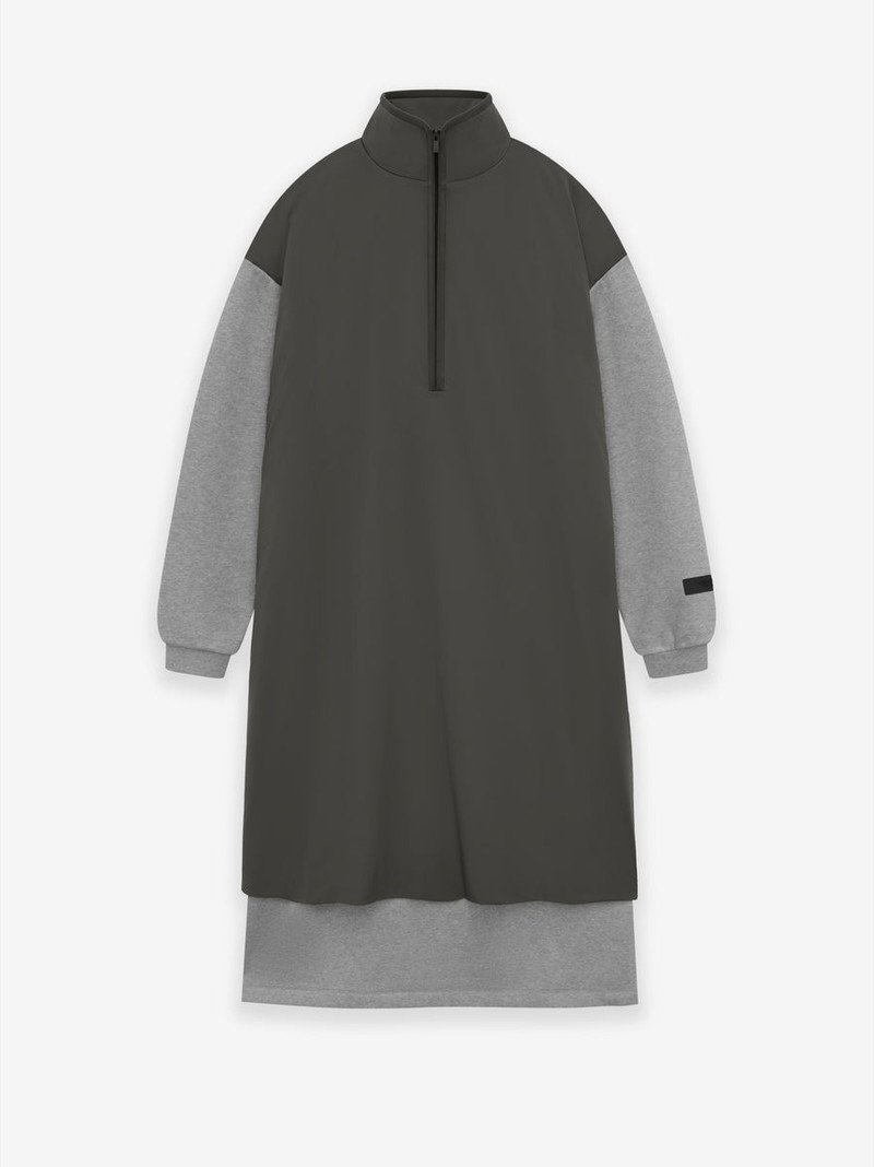 Womens Nylon Fleece Mockneck Sweater Dress 1