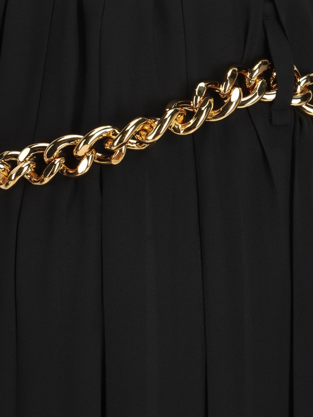 chain-detail pleated skirt - 3