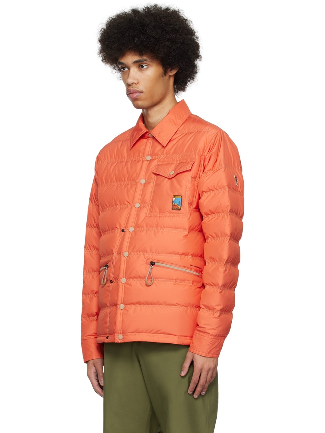 Orange Packable Down Jacket - 4