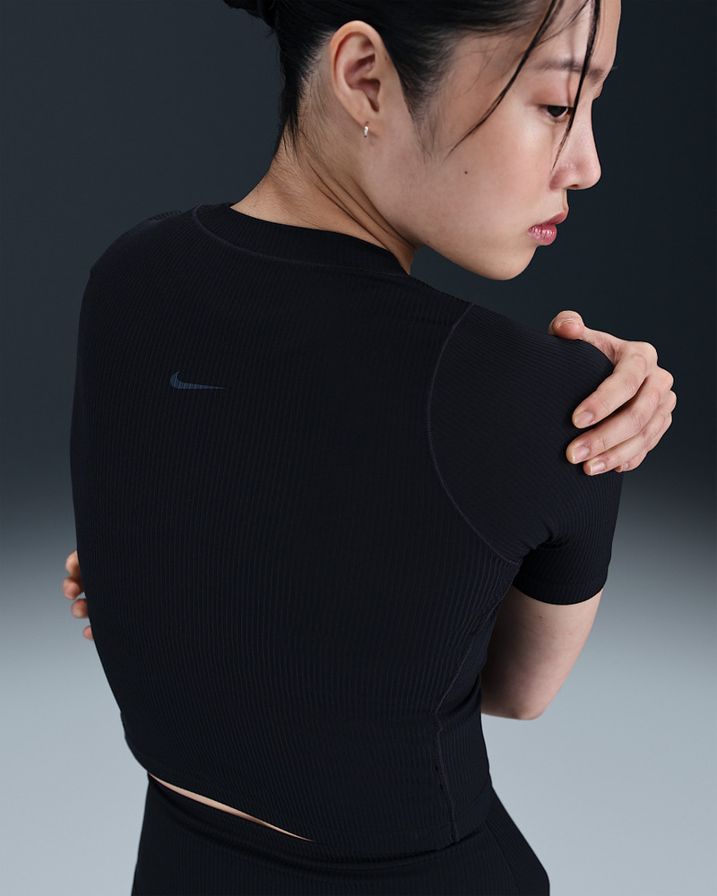 Nike Nike Zenvy Rib Women's Dri-FIT Short-Sleeve Top outlook