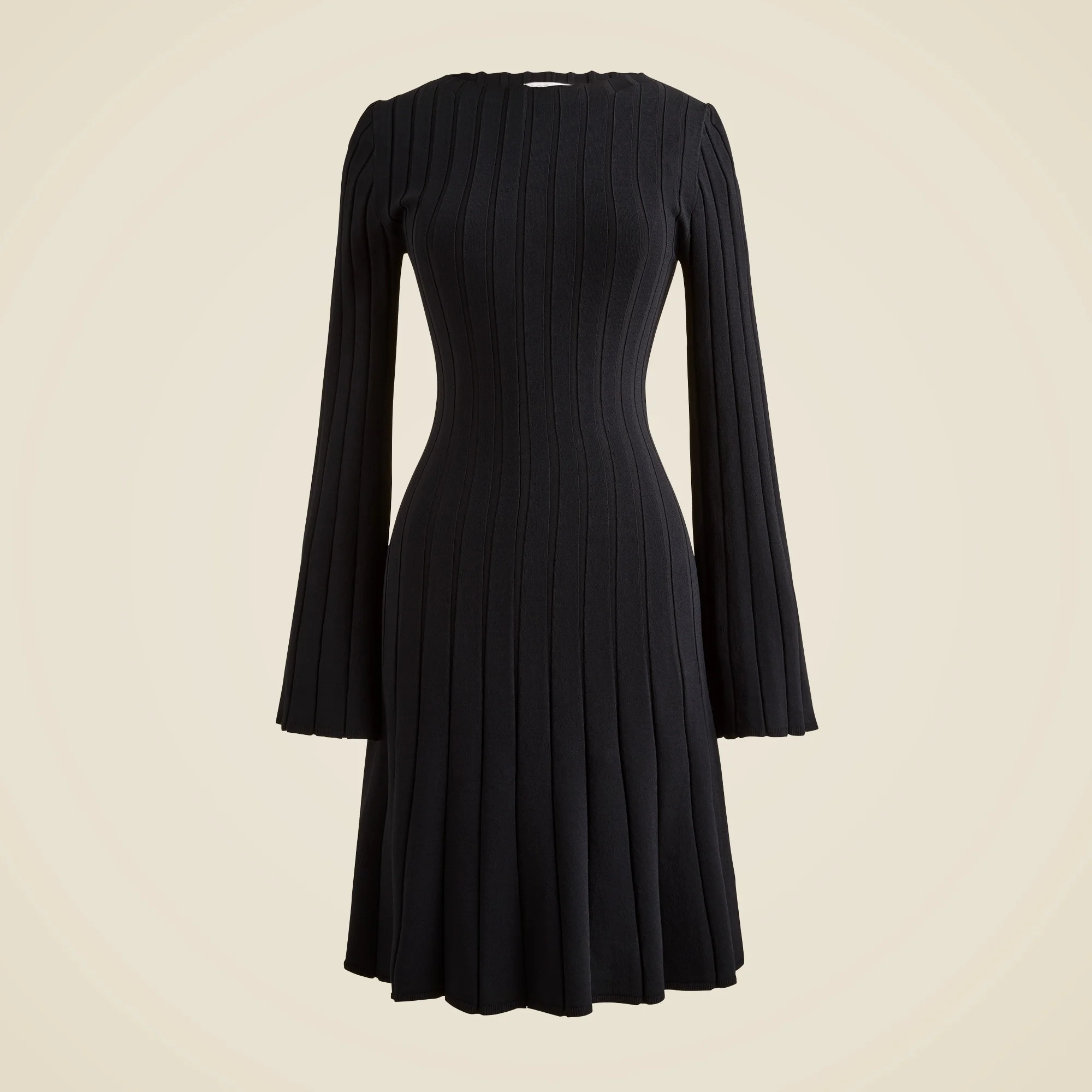 Rib-knit mini sweater-dress - 1