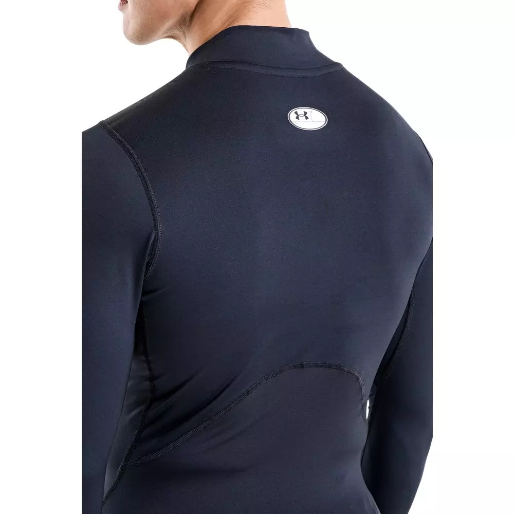 Men's HeatGear Mock Neck Long Sleeve Compression Shirt - 3