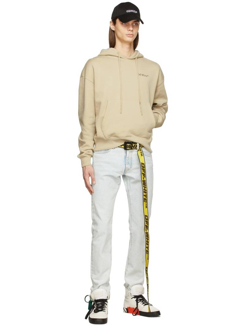 Off-White Taupe Caravaggio Crowning Over Hoodie outlook