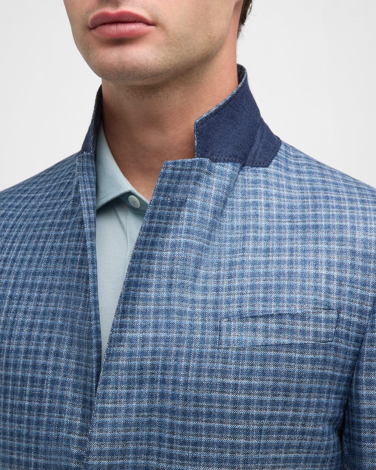 Men's Check Sport Coat - 7