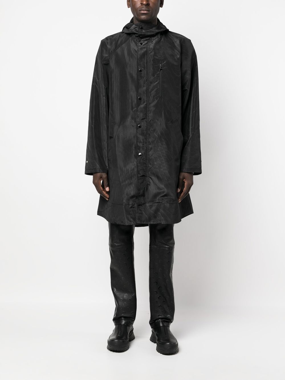 hooded logo-print windbreaker - 2