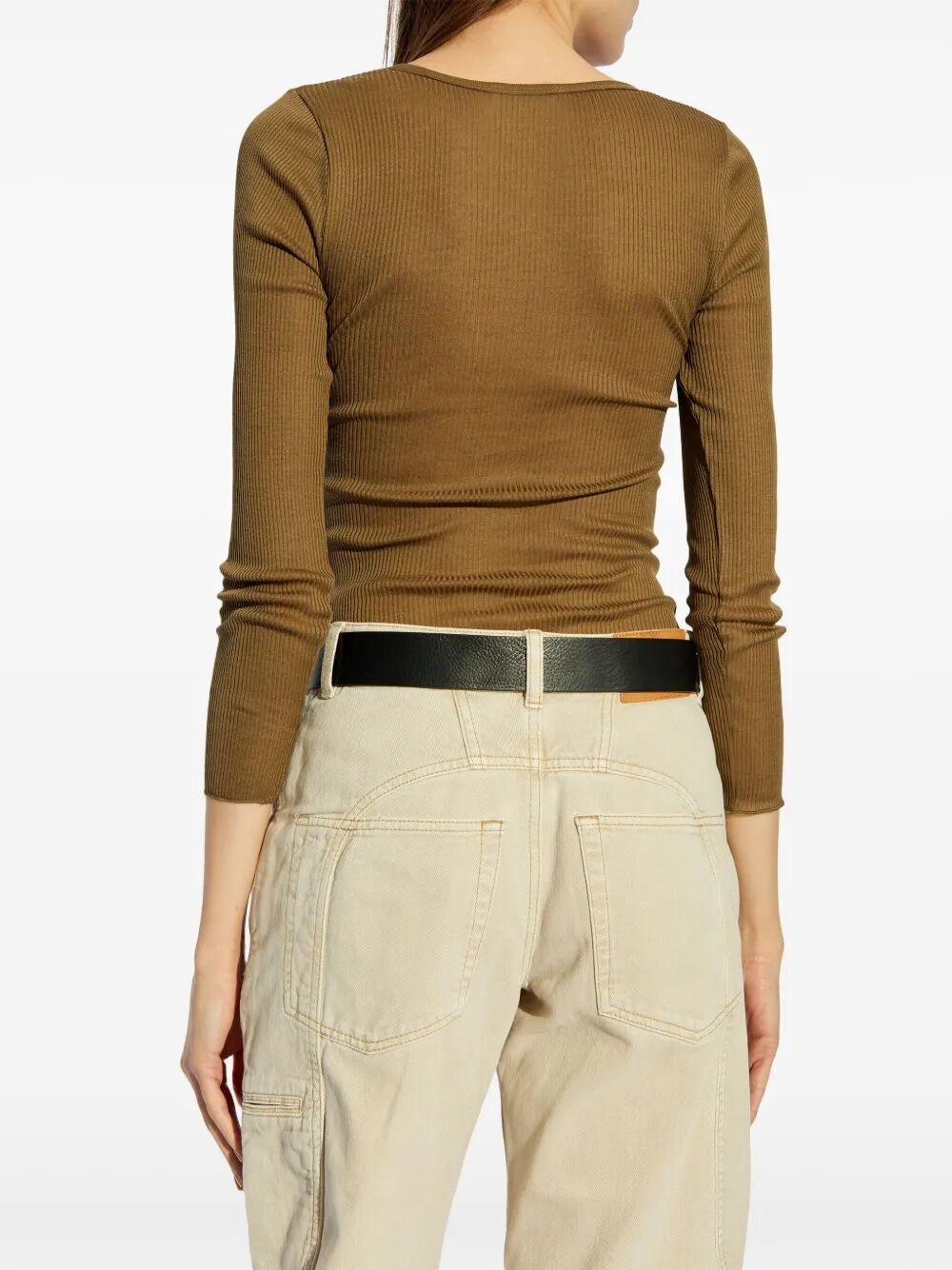 Lamylic Long Sleeve Cotton Top - 4