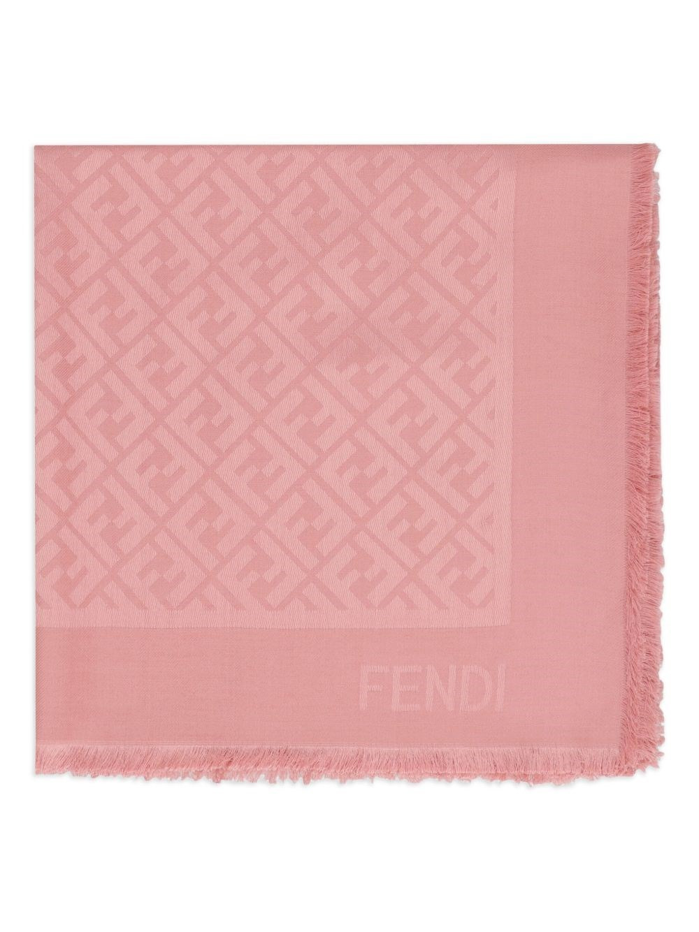 FF silk and wool scarf - 1