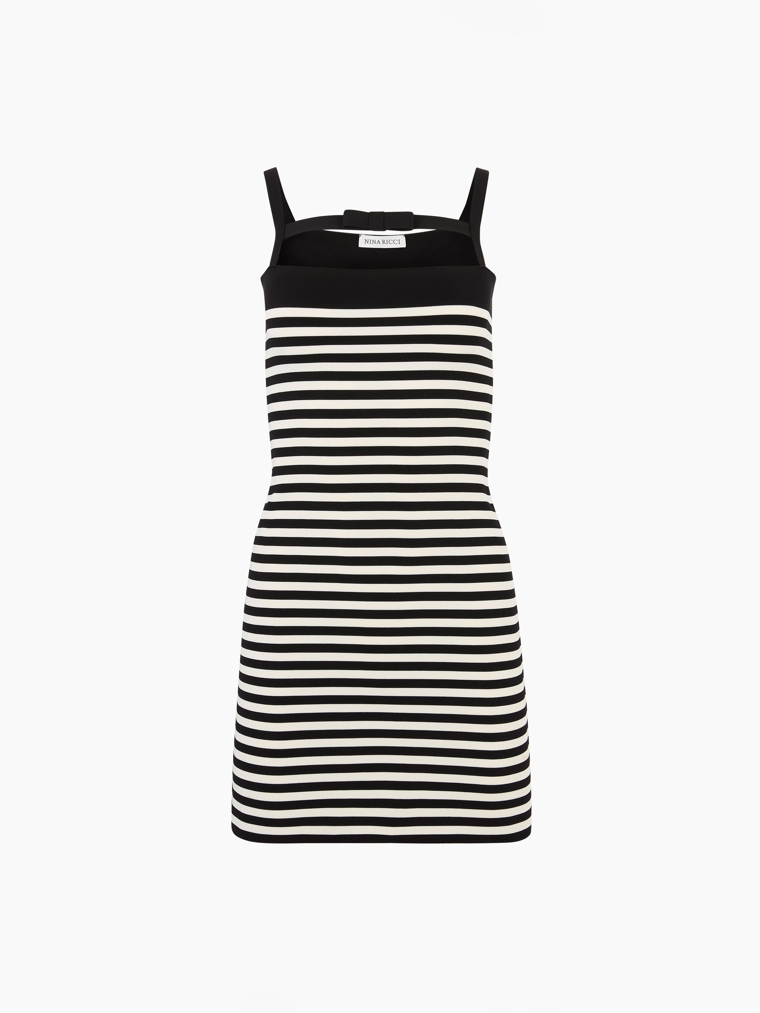 STRIPED KNIT DRESS - 5