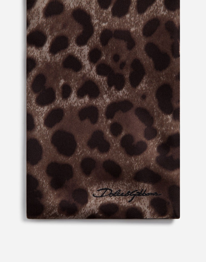 Dolce & Gabbana Silk leopard print scarf outlook
