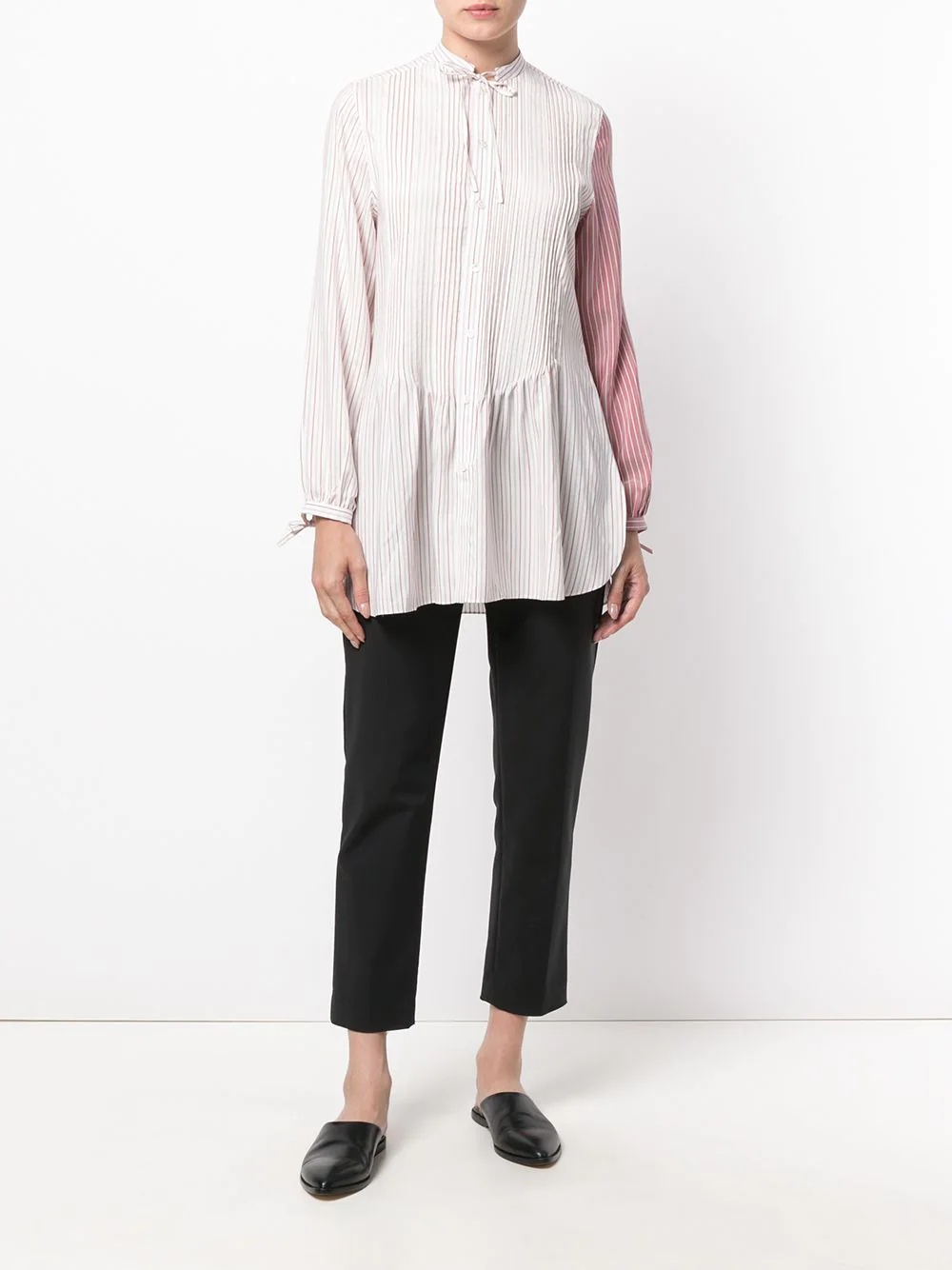 contrast sleeve shirt - 6