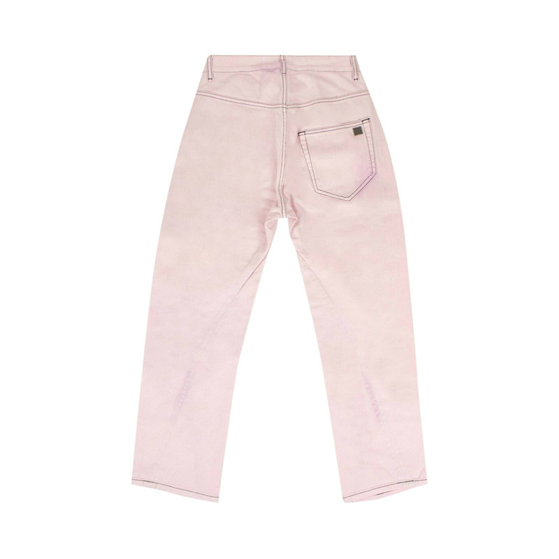 Palm Angels Palm Angels Curved Seam Jeans Pants 'Pink' outlook