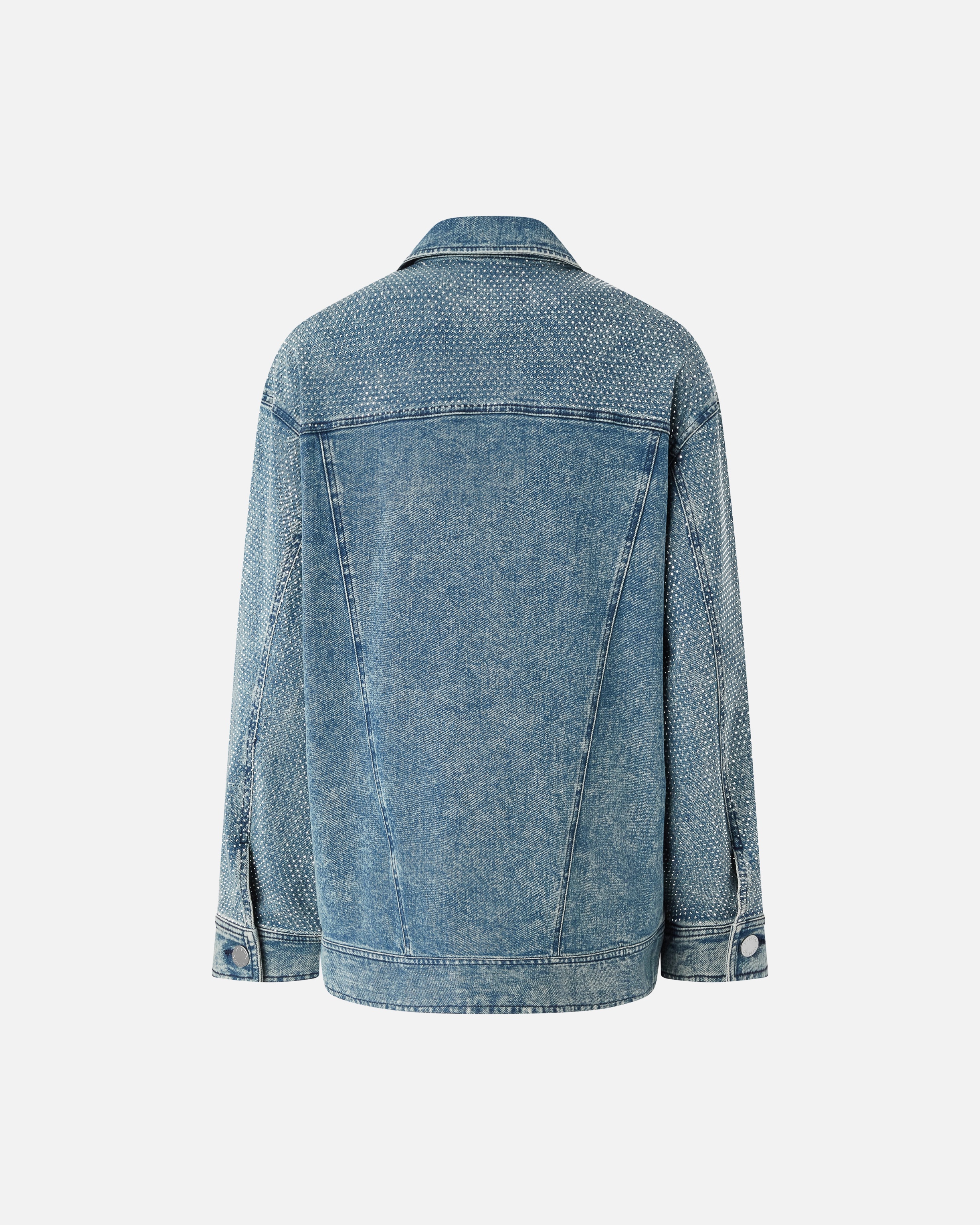 DENIM JACKET WITH RHINESTONES AND STUDS - 6