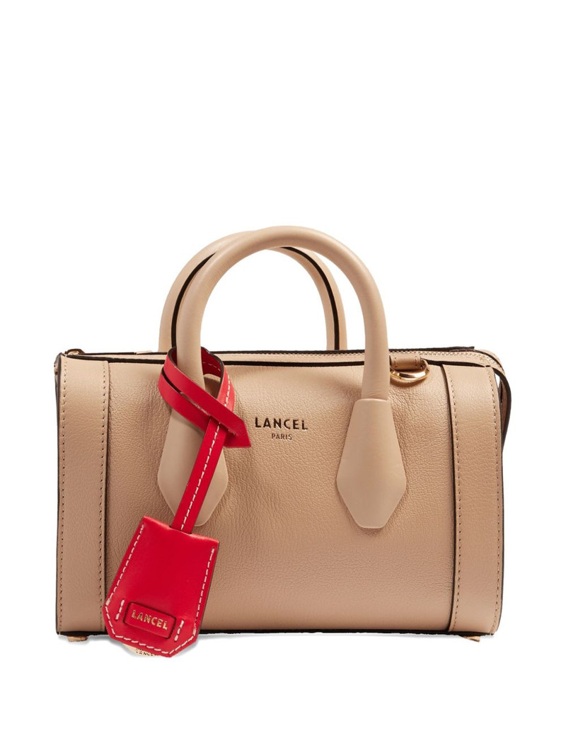 leather top-handle bowling bag 4