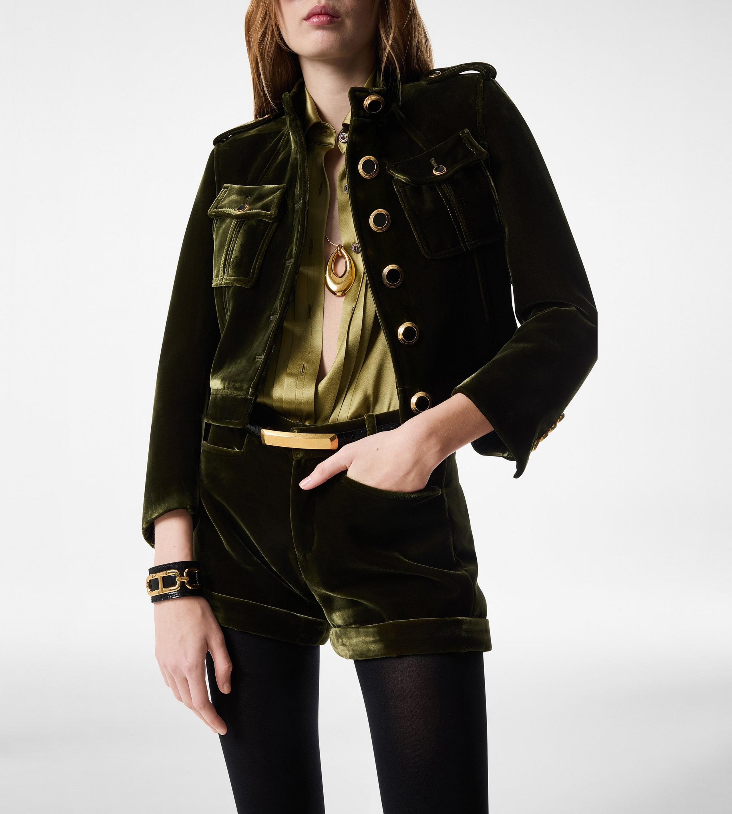 PRINTED CROCODILE LEATHER WHITNEY CUFF - 2
