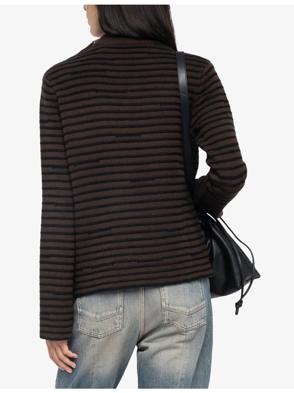 Striped Knitted Wool and Cashmere Jumper - 4