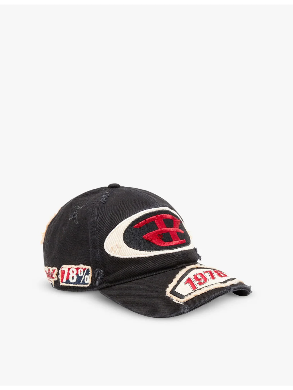 C-Braff logo-embroidered cotton baseball cap - 1