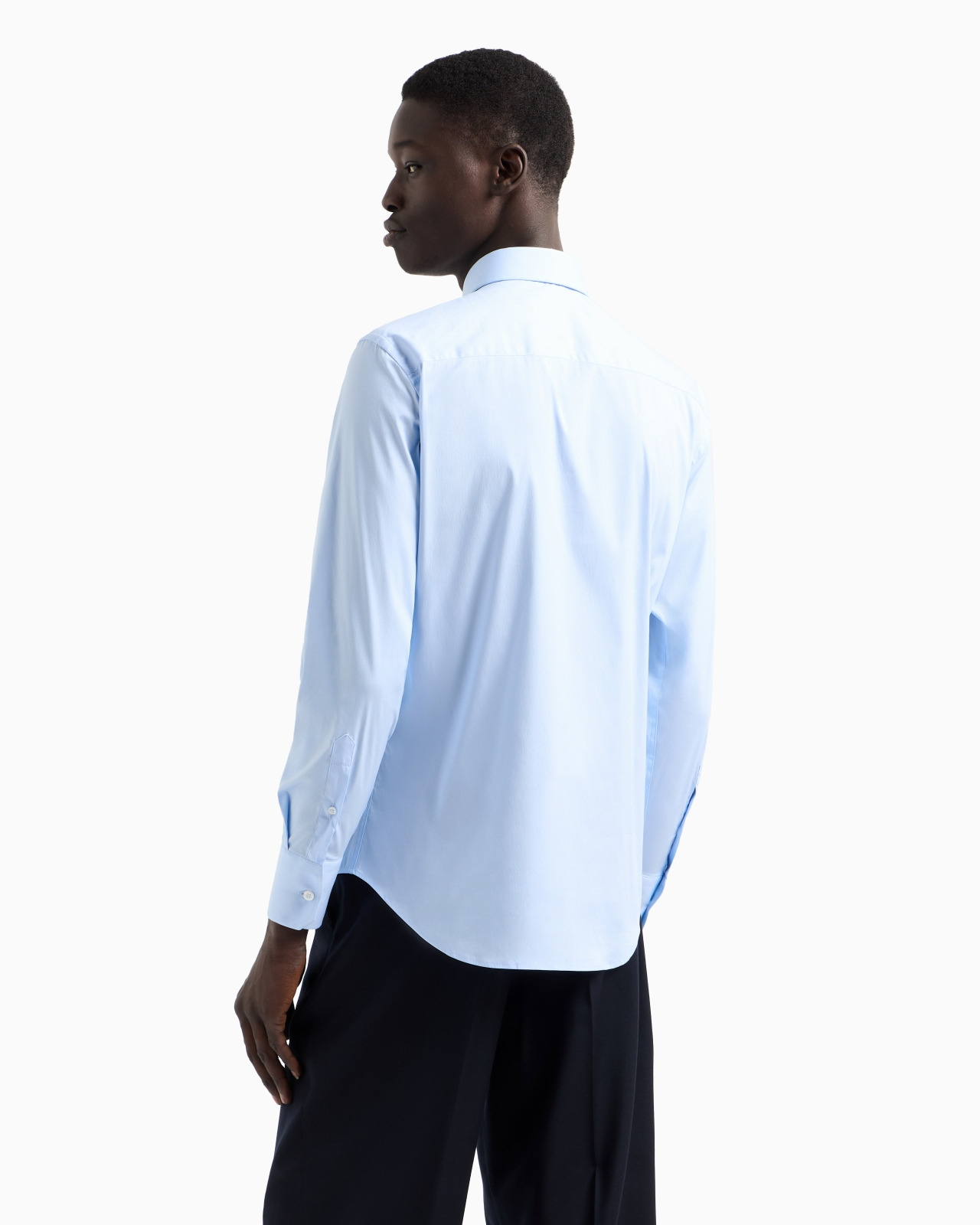 STRETCH COTTON POPLIN SHIRT - 3