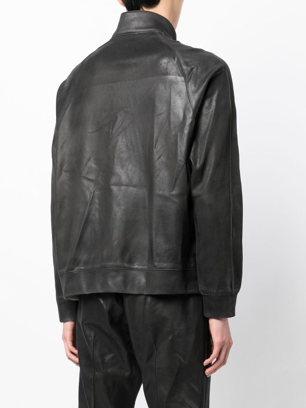 high-neck zipped bomber jacket - 4