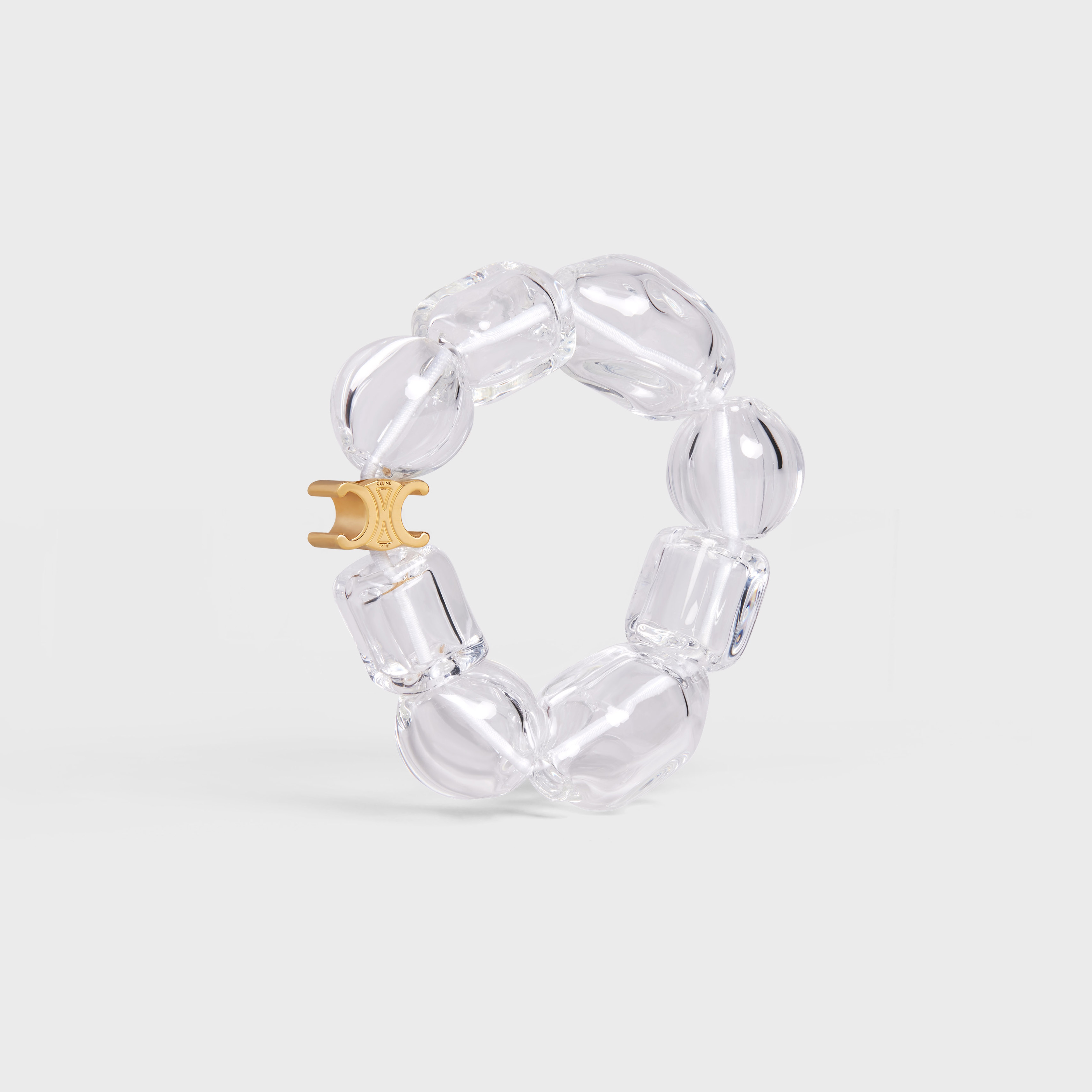 Verre Souffle Celine Bracelet in Brass with Gold Finish and Glass - 3