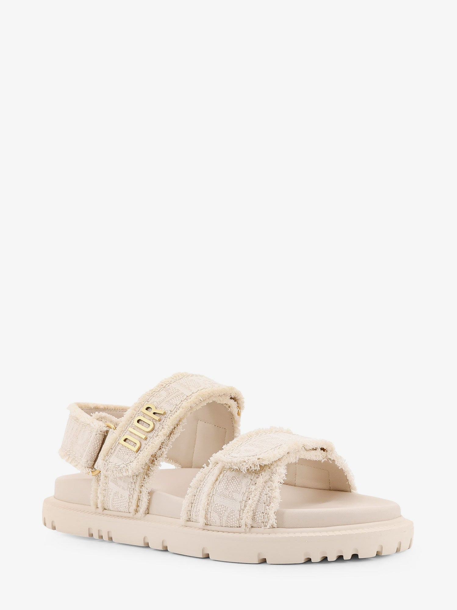 DIORACT FABRIC SANDALS WITH DIOR OBLIQUE MOTIF - 2