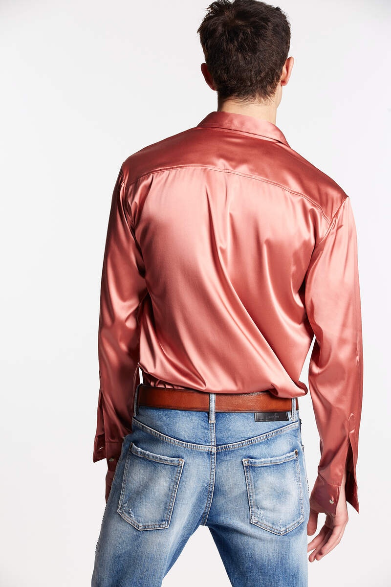 EMBELLISHED SATIN SHIRT - 2