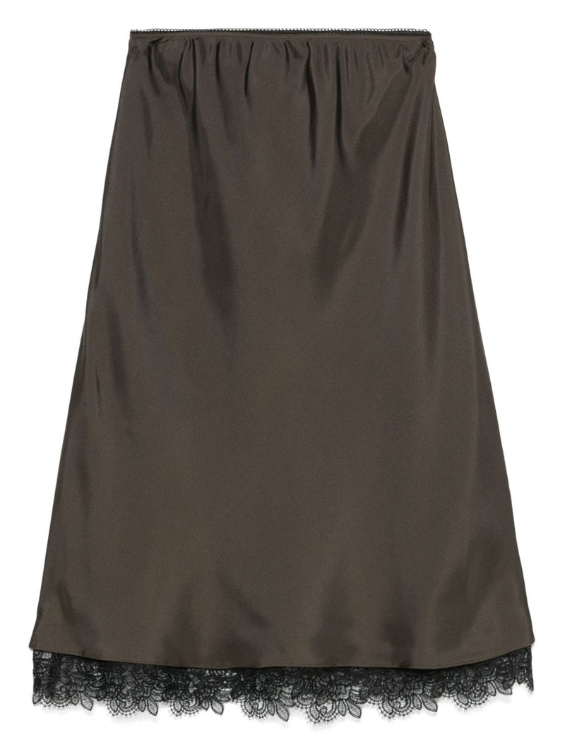 RÓHE lace-trim midi skirt outlook
